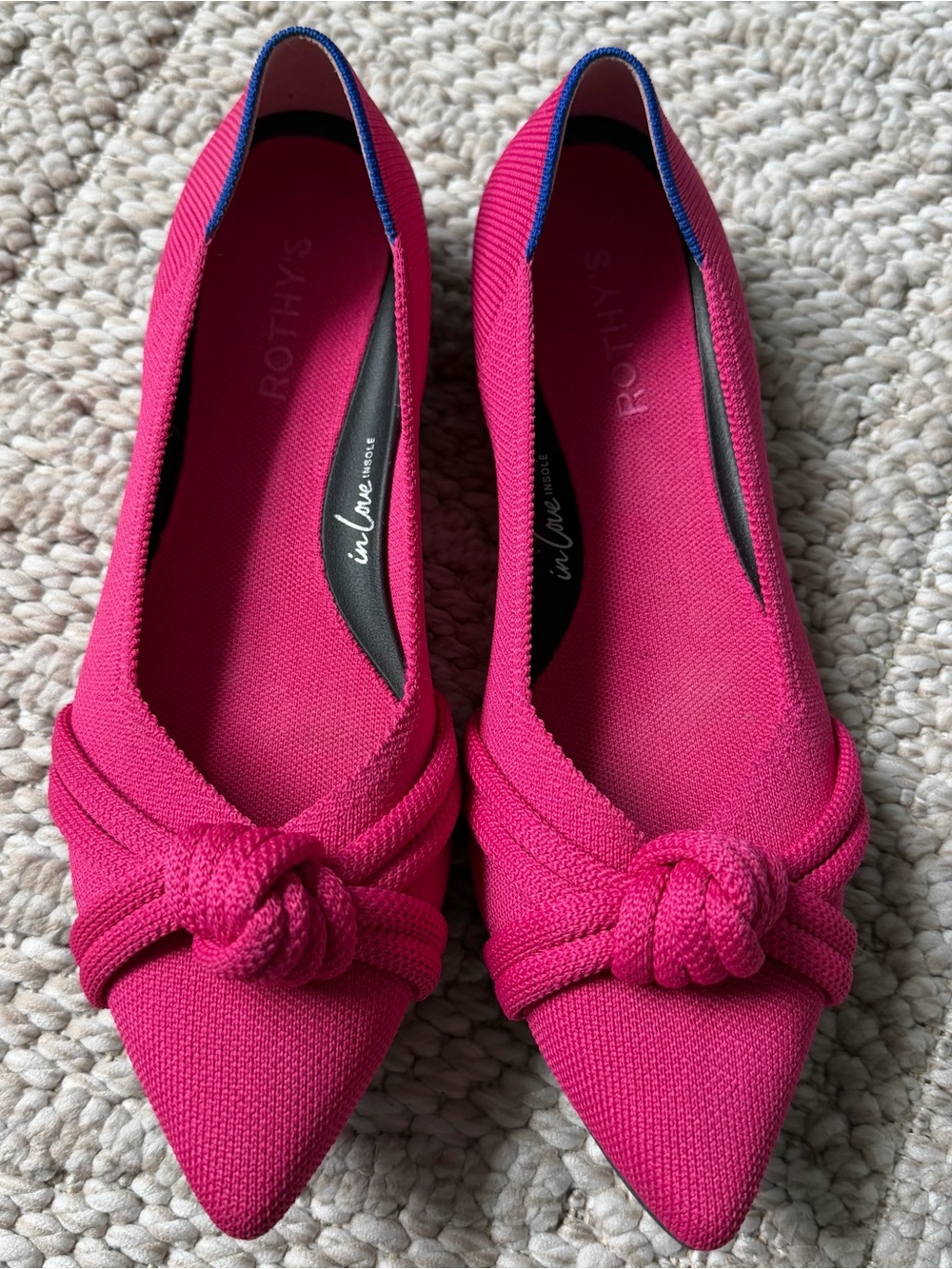 ROTHY'S The Knot Point II STARFISH PINK 185-003 Flats Shoes Size 10